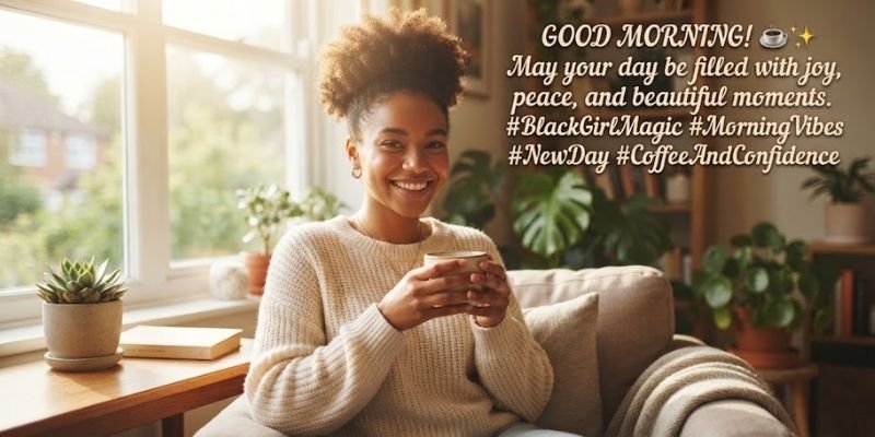 african american good morning caption