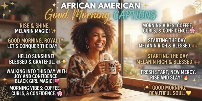 African American Good Morning Captions for Instagram