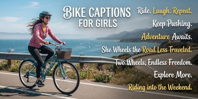 Bike Captions for Girls