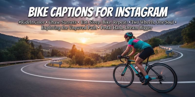 bike captions for instagram