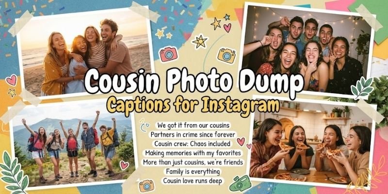 Cousin Photo Dump Captions for Instagram