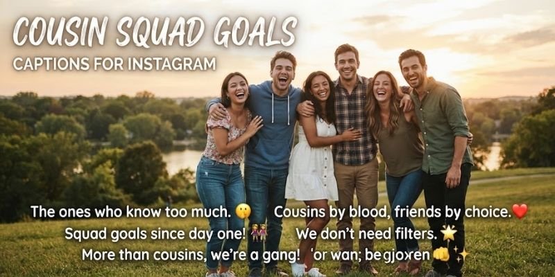 Cousin Squad Goals Captions for Instagram
