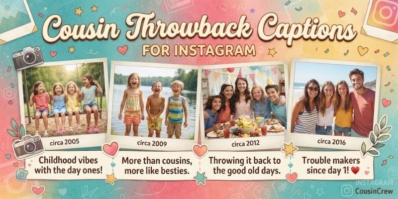 Cousin Throwback Captions for Instagram