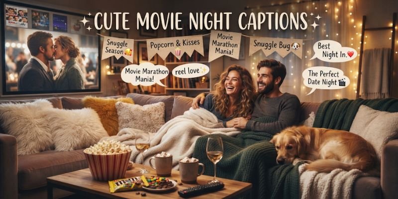 Cute Movie Night Captions