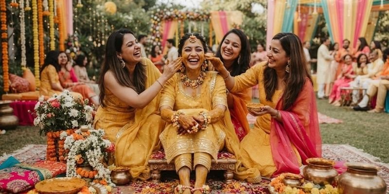 Emotional Haldi Captions for Meaningful Moments