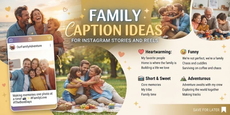 Family Caption Ideas for Instagram Stories and Reels