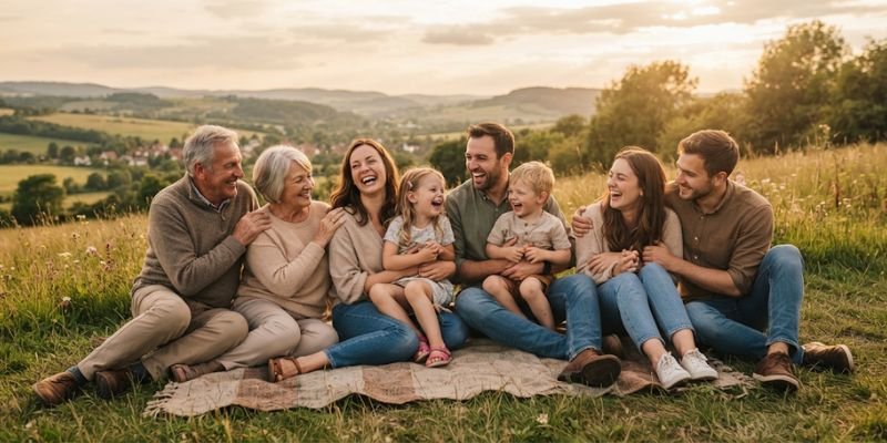 family caption