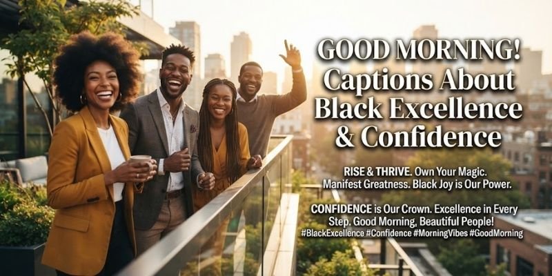 Good Morning Captions About Black Excellence and Confidence