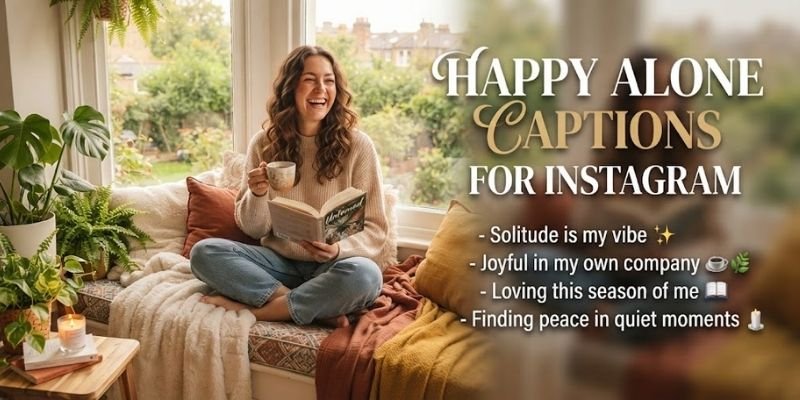 Happy Alone Captions for Instagram