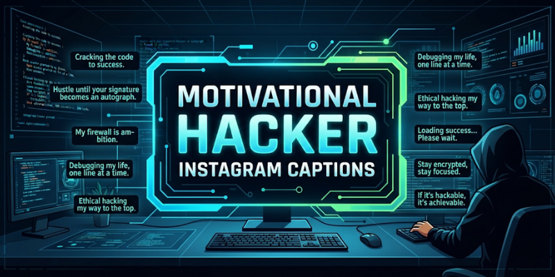Motivational Hacker Instagram Captions