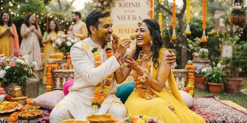 Romantic Haldi Captions for Couples