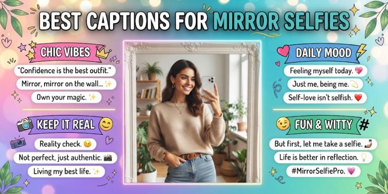 Self Captions for Mirror Selfies