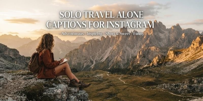 Solo Travel Alone Captions for Instagram