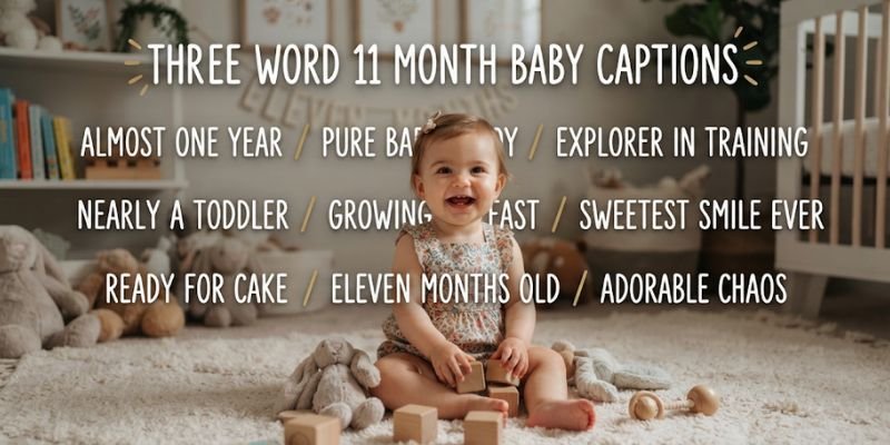 Three Word 11 Month Baby Captions