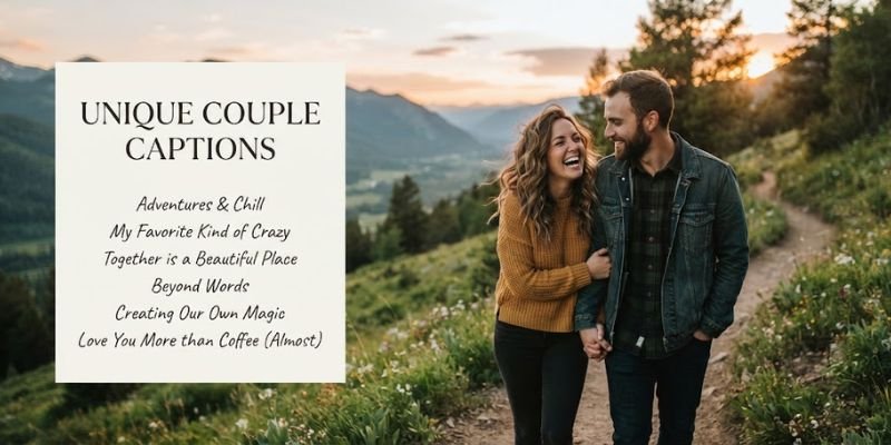 unique couple captions