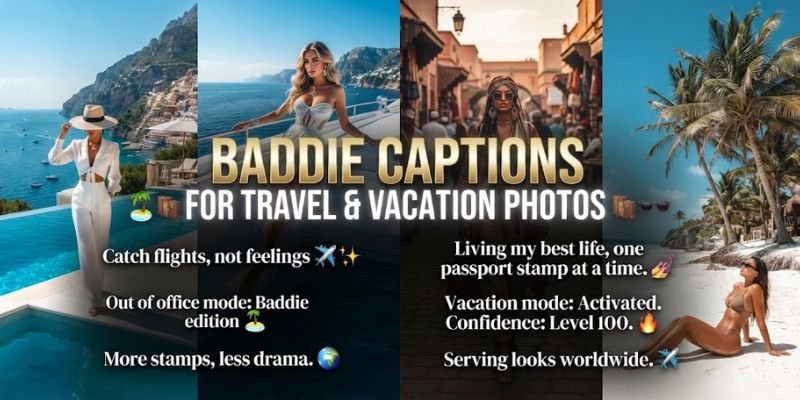 Baddie Captions for Travel and Vacation Photos