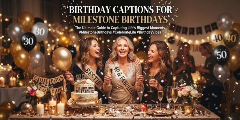 Birthday Captions for Milestone Birthdays