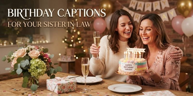 Birthday Captions for Your Sister in Law