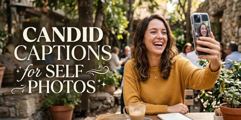 Candid Captions for Self Photos