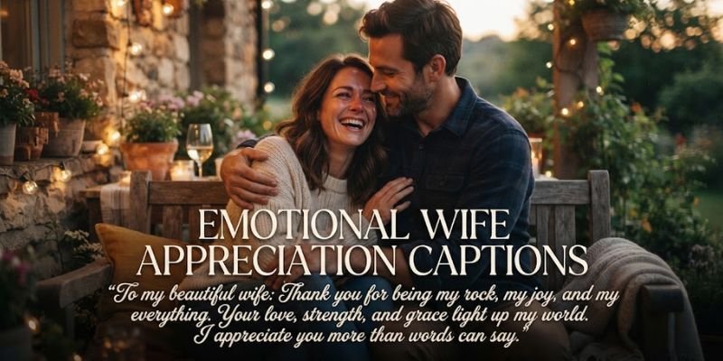 Emotional Wife Appreciation Captions