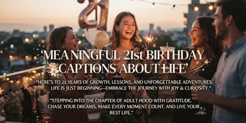 Meaningful 21st Birthday Captions About Life