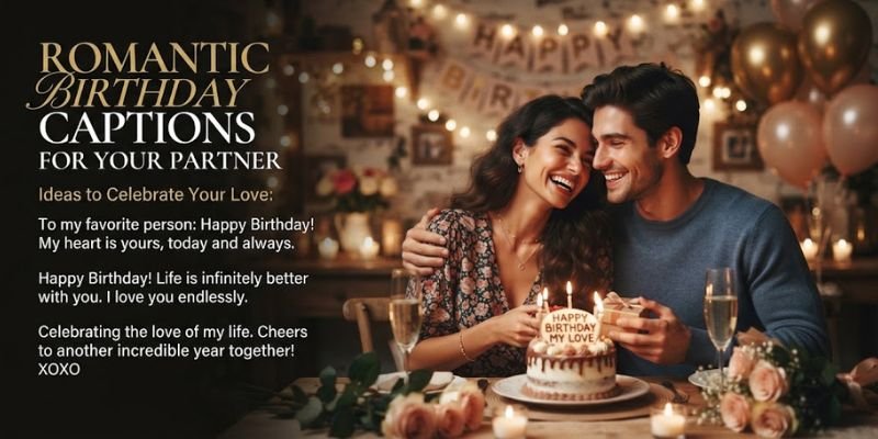 Romantic Birthday Captions for Your Partner