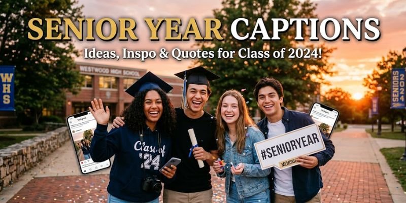 senior year captions